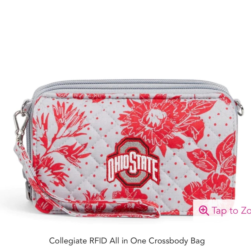 VERA BRADLEY Collegiate RFID All in One Crossbody Bag